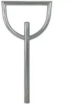 Fahrradanlehnb&uuml;gel 115 x 56 cm Stahl feuerverzinkt &Oslash; 60 mm zum Einbetonieren...