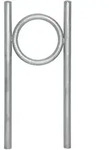 Fahrradanlehnb&uuml;gel 115 x 53 cm Stahl feuerverzinkt &Oslash; 60 mm Einbetonieren...