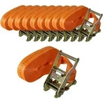10x Profi Ratschen Spanngurt Spanngurte Zurrgurt 1-tlg 6m 2t 2to 2000kg...