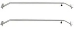 2 x Alu-B&uuml;gel Flachplanenb&uuml;gel verstellbar 106 - 148 cm Aluminium...