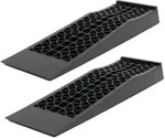 2x Auffahrrampe extraflach Traglast 5 t Kunststoff Auffahrkeile Autorampe...