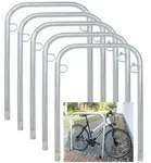 5 x Fahrradanlehnb&uuml;gel 114 x 78 cm Stahl feuerverzinkt &Oslash; 49mm Einbetonieren...