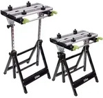 2 x Werkbank Premium Alu klappbar h&ouml;henverstellbar 7 Stufen Werktisch...