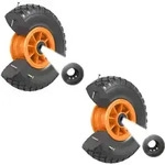 2x Sackkarrenrad PU-Rad 260x85 mm 3.00-4 75 mm zentrierte Nabe &Oslash; 20 mm...