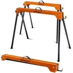 2x Arbeitsbock, Ger&uuml;stbock, Klappbock, bis 500 kg, Klappbarer Metallbock mit...