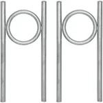 2x Fahrradanlehnb&uuml;gel 115 x 53 cm Stahl feuerverzinkt &Oslash; 60 mm Einbetonieren...