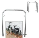 2 x Fahrradanlehnb&uuml;gel 115 x 99 cm Stahl feuerverzinkt &Oslash; 49 mm Einbetonieren...