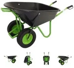 2-Rad Schubkarre 160 L 220 kg Gartenschubkarre Schiebkarre Hofkarre Vollgummi...