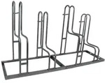 Fahrradst&auml;nder f&uuml;r 4 Fahrr&auml;der h&ouml;henversetzt 140 x 75,5 cm Stahl...