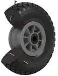 Sackkarrenrad PU-Rad 260x85 mm 3.00-4 75 mm zentrierte Nabe &Oslash; 20 mm grau...