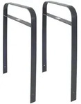 2 x Fahrradanlehnb&uuml;gel 115 x 76 cm Flachstahl 13 mm Anthrazit Einbetonieren...