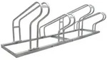 Fahrradst&auml;nder f&uuml;r 4 Fahrr&auml;der h&ouml;henversetzt 140x45 cm Stahl feuerverzinkt...