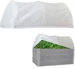 Hochbeetabdeckung 120 x 80 cm Bogenabdeckung mit Vlies Fr&uuml;hbeetabdeckung
