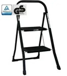 Trittleiter 2 Stufen klappbar T&Uuml;V/GS 150 kg Anti-Rutsch Haushaltsleiter...