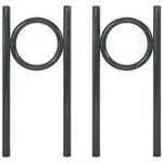 2x Fahrradanlehnb&uuml;gel 115 x 52 cm Stahl feuerverzinkt pulverbeschichtet &Oslash; 60...