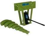 Rohrbiegemaschine hydraulisch 16t Presskraft 8 Matritzen 90&deg; Biegewinkel...