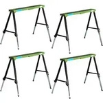 4x Arbeitsb&ouml;cke klappbar h&ouml;henverstellbar bis 91 cm Unterstellb&ouml;cke...