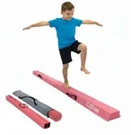 Schwebebalken 210 cm klappbar auf 105 cm pink Turnbalken mit Tragetasche Bala...