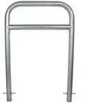 Fahrradanlehnb&uuml;gel 78 x 115 cm Stahl feuerverzinkt &Oslash; 60 mm grau...