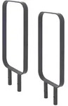 2x Fahrradanlehnb&uuml;gel 115x45 cm Flachstahl 12 mm feuerverzinkt...