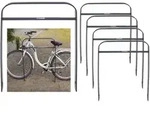 5 x Fahrradanlehnb&uuml;gel 115 x 76 cm Flachstahl 13 mm Anthrazit Einbetonieren...