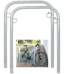 2 x Fahrradanlehnb&uuml;gel 114 x 78 cm Stahl feuerverzinkt &Oslash; 49mm Einbetonieren...