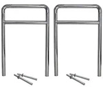2 x Fahrradanlehnb&uuml;gel 118 x 78 cm Edelstahl &Oslash; 60 mm Einbetonieren...