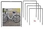 5x Fahrradanlehnb&uuml;gel 115x76 cm Flachstahl pulverbeschichtet zum...