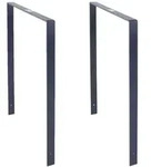 2x Fahrradanlehnb&uuml;gel 115x76 cm Flachstahl pulverbeschichtet zum Einbetoniere...