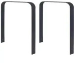 2x Fahrradanlehnb&uuml;gel 115x76 cm Flachstahl feuerverzinkt pulverbeschichtet...