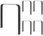 5x Fahrradanlehnb&uuml;gel 115x76 cm Flachstahl feuerverzinkt pulverbeschichtet...
