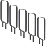 5x Fahrradanlehnb&uuml;gel 115x45 cm Flachstahl 12 mm feuerverzinkt...