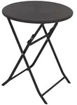 Balkontisch Bistrotisch Klapptisch Gartentisch grau Holzoptik 60 cm &Oslash; klappbar