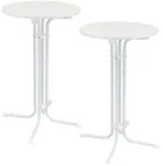 2x Stehtisch klappbar &Oslash; 70 cm H&ouml;he 110 cm Stahl Gastrotisch Partytisch...