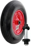 Schubkarrenrad Ersatzrad Vollgummi 4.80/4.00-8 mit Achse Stahlfelge