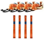 4 Gurtschlaufen Doppelschlaufe + 4 Spanngurte Motorradspanngurt Mopped