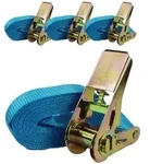 4x Profi Ratschen Spanngurt Spanngurte Zurrgurt 1-tlg 4m 0,8t 0,8to 800kg...