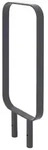 Fahrradanlehnb&uuml;gel 115x45 cm Flachstahl 12 mm feuerverzinkt...