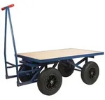 XXL Profi Plattformwagen 500 kg Transportwagen 120x80 cm Palettenwagen mit Br...