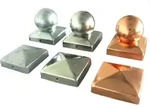 Pfostenkappe Abdeckkappe Edelstahl - Kupfer - verzinkt - Pyramide - Kugel div...