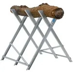 Holzs&auml;gebock klappbar 82x80x77 cm Stahl verzinkt 150 kg Traglast Kettens&auml;gebo...