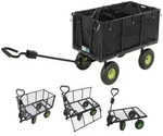 Gartenwagen herausnehmbare Plane 550 kg Bollerwagen klappbare Gitterw&auml;nde...