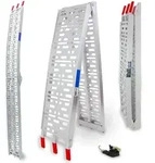 TRUTZHOLM 1x Auffahrrampe klappbar 228 cm Traglast 340 kg Alu gelocht Rampen ...