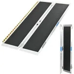 TRUTZHOLM Rollstuhlrampe 152 cm Traglast 272 kg Alu klappbar Antirutsch besch...