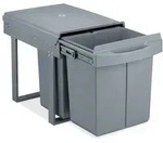 Relaxdays Einbaum&uuml;lleimer 1x 20l & 2x 10l Grau