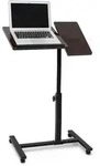 Relaxdays Laptoptisch h&ouml;henverstellbar Holz Dunkelbraun,Schwarz