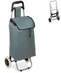 Relaxdays Einkaufstrolley faltbar Schwarz,Silber,Grau