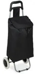 Relaxdays Einkaufstrolley klappbar Schwarz,Silber