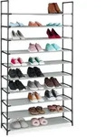 Relaxdays Schuhregal Stecksystem XXL Schwarz,Grau