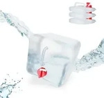 Relaxdays Faltkanister 4er Set Rot,Transparent
